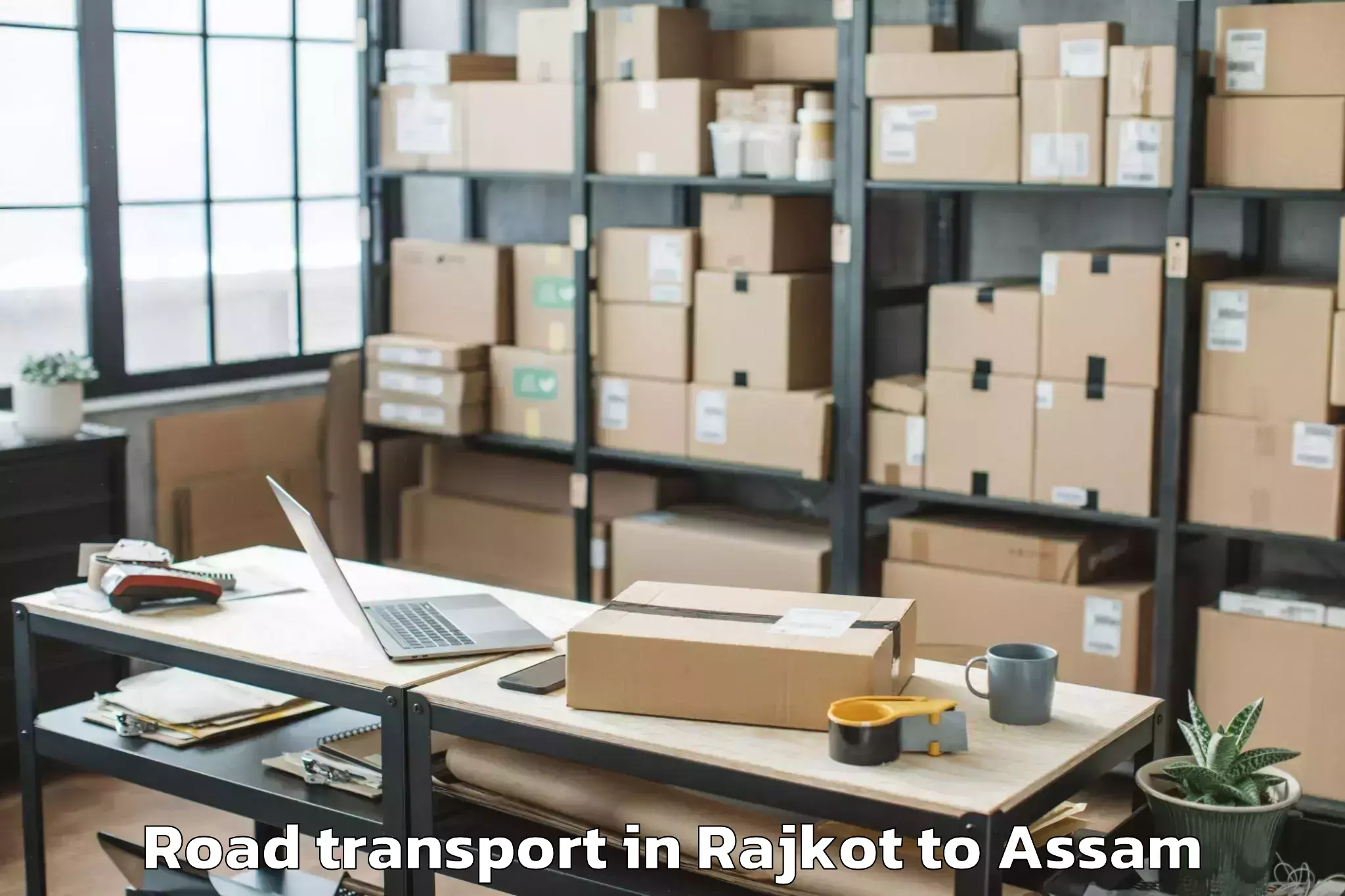 Hassle-Free Rajkot to Agamoni Road Transport